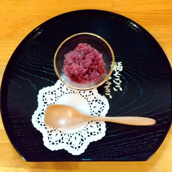 ぐれーぷジュースのかき氷